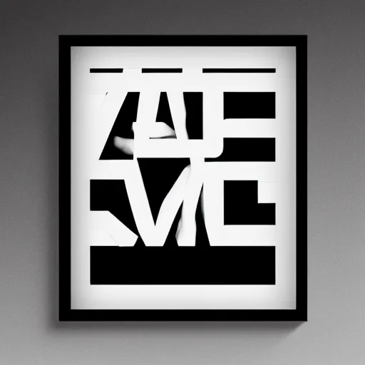 Prompt: black on white typography campaign in style of david rudnick, eric hu, guccimaze, acid, y 2 k, 4 k sharpening,