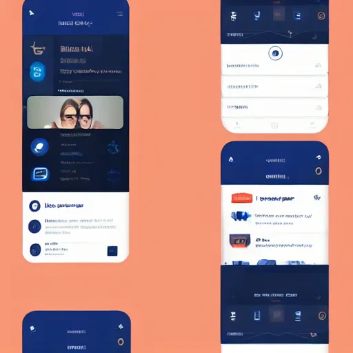 Prompt: mobile app modern UI for a bank