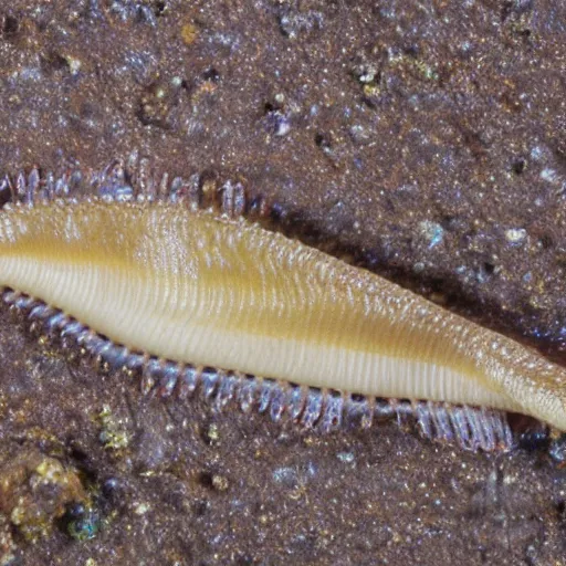 Image similar to hydrothermal polychaeta worm head, jaws