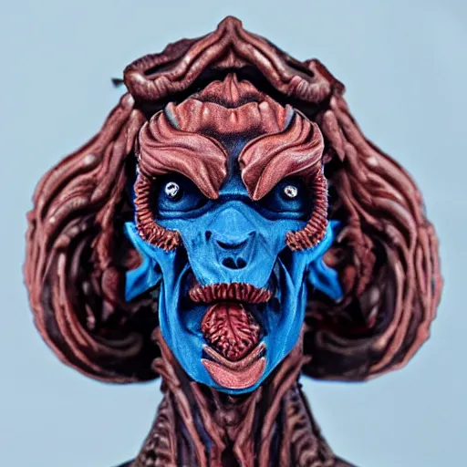 Image similar to demogorgon from stranger things wearing blue earrings