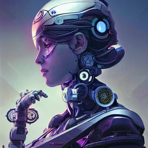 Prompt: symmetry! fractal futuristic robotic, apex legends, epic lighting, sketch illustration, ultra detailed, art by artgerm and greg rutkowski and alphonse mucha