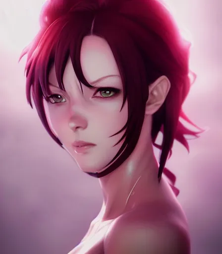 Prompt: beautiful portrait of a gorgeous personal trainer who looks like Rias Gremory , character design by charlie bowater, ross tran, artgerm, and makoto shinkai, detailed, soft lighting, rendered in octane