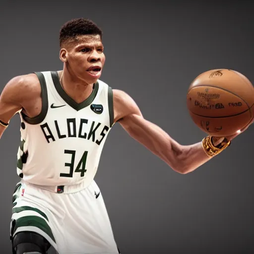 Prompt: giannis antetokounmpo as hestia the greek god, aesthetic octane render, 8 k hyperrealistic, futuristic