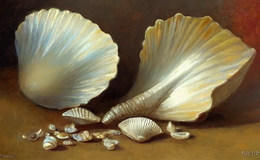 Image similar to Beautiful alchemy seashell. By Konstantin Razumov, highly detailded