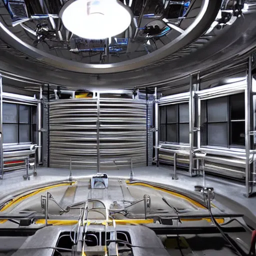 Prompt: photo of the test chamber inside black mesa research facility, photo realistic