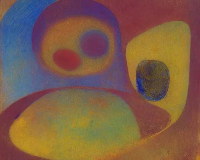 Image similar to Void of the soul. Odilon Redon. Dali. Roberto Matta.