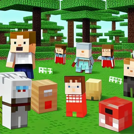 Prompt: Japanese version of Minecraft