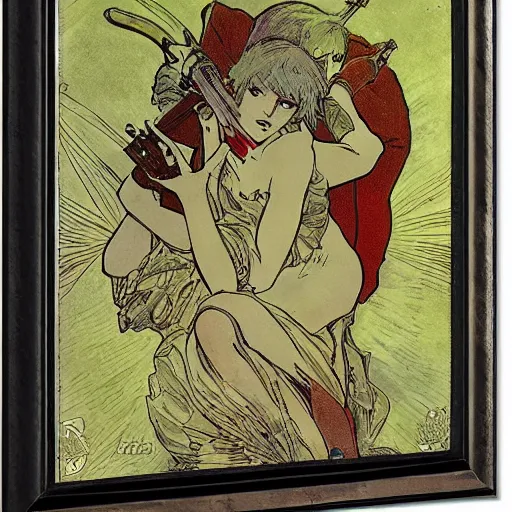 Image similar to devil never cry by mucha