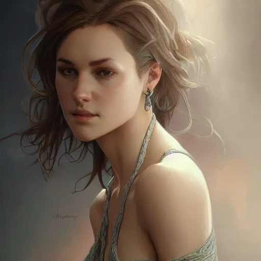 Image similar to full figure ultra realistic illustration, dolores abernathy, intricate, elegant, highly detailed, digital painting, artstation, concept art, smooth, sharp focus, illustration, art by artgerm and greg rutkowski and alphonse mucha