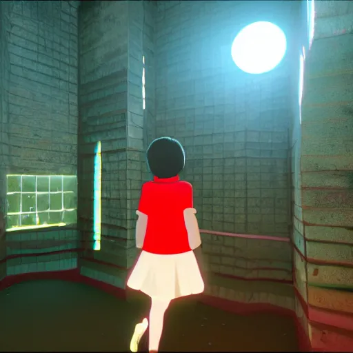 Image similar to yume nikki scenery, unreal engine 8 k, lumen, rtx