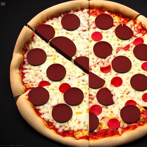 Image similar to Joe Biden as a pizza, 8k, photo, amazing details, octane render