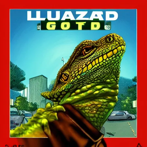 Image similar to lizard gta cover art