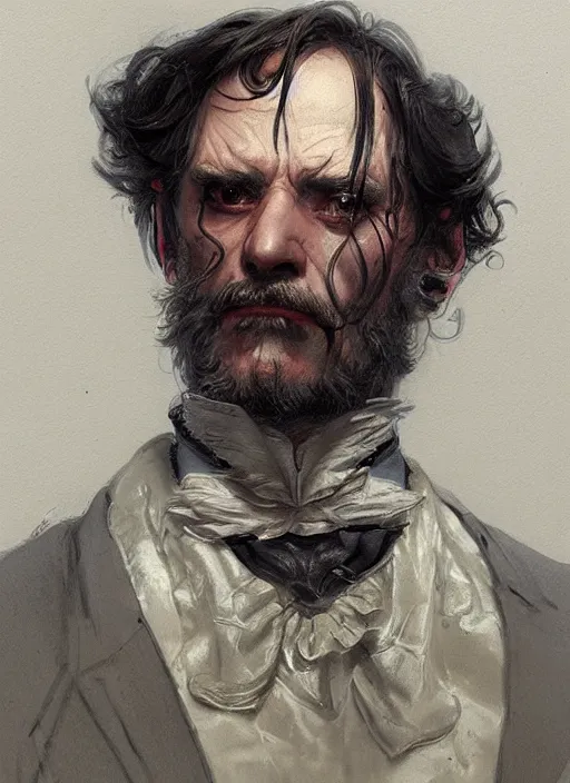 Image similar to close up concept art of a nice victorian character, by sabbas apterus, by donato giancola