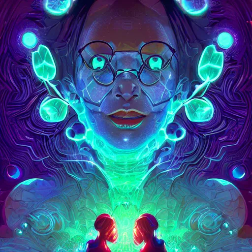 Image similar to skill magic geek inside matrix deepdream radiating a glowing aura stuff loot legends stylized digital illustration video game icon artstation lois van baarle, ilya kuvshinov, rossdraws,