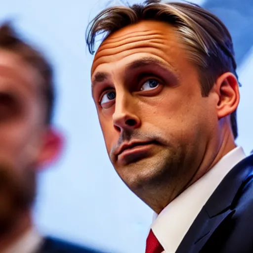 Prompt: Viktor Orban fighting Ryan Gosling