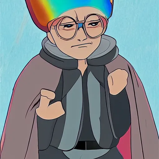 Image similar to jedi benito martinez aka bad bunny by studio ghibli