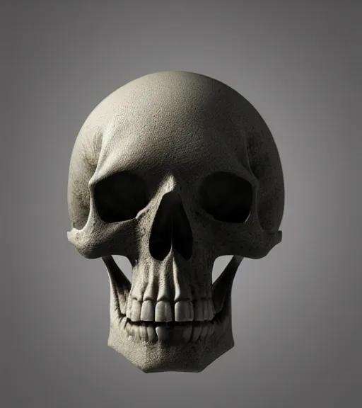 Prompt: skull, by zdzislaw beksinski, octane render, unreal engine 5, trending on artstation