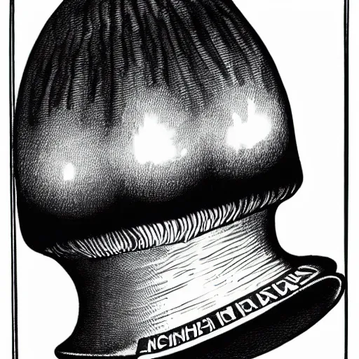 Image similar to vladimir putin wearing a nuclear mushroom cloud for a hat, cartoonish, ultra detailed pencil drawing