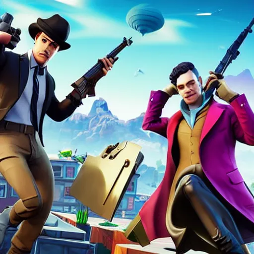 Image similar to sherlock in fortnite, character render, full body shot, highly detailed, in game render