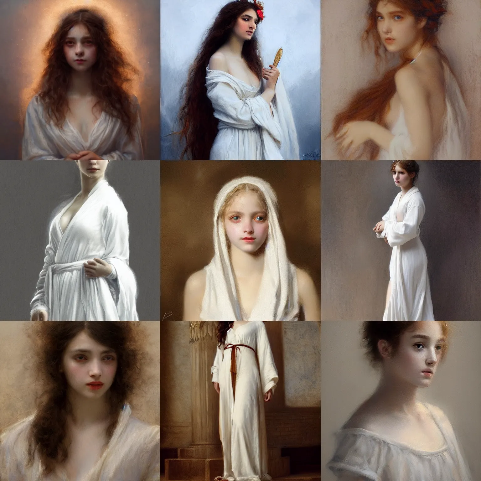 Prompt: a very beautiful portrait of a girl on fire!!! dressed in white greek burning!!! robes!!! by charles amable lenoir, highly detailed, intricate, sharp focus, award winning art, trending on artstation