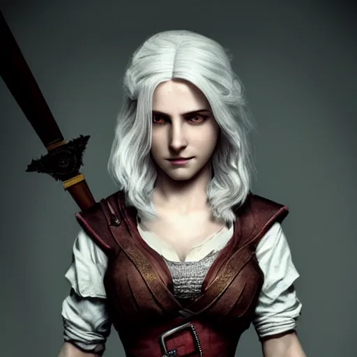 Prompt: full body beatiful Ciri from the witcher, attractive pose, cinematic, wallpaper