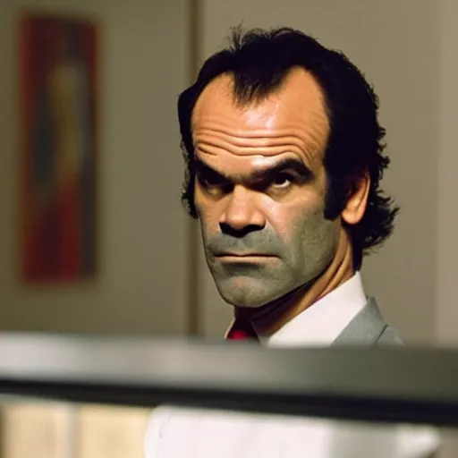 Prompt: steven ogg in american psycho, 4 k, high detail, high - resolution photograph, professional photography, ultra - detail
