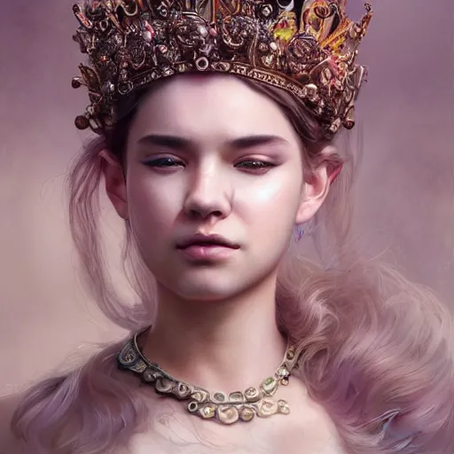 Image similar to A masterpiece portrait of a Incredibly beautiful queer blind sun princess beautiful girl. The Queen of the rats.medium shot, intricate, elegant, highly detailed. trending on artstation, digital art, by Stanley Artgerm Lau, WLOP, Rossdraws, James Jean, Andrei Riabovitchev, Marc Simonetti, Yoshitaka Amano