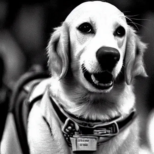 Image similar to airbud testifying before congress, 1 9 9 0 s photograph