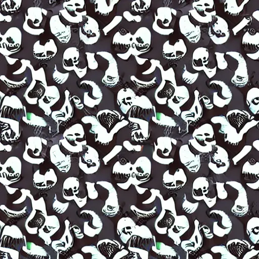 Prompt: seamless creepy myzelium pattern quality texture