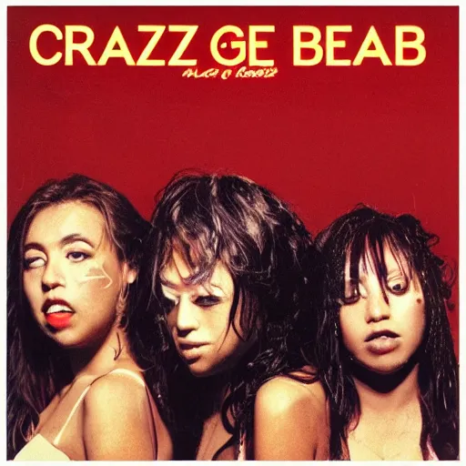 Prompt: album cover of a pop group named crazy beats, album cover art, album cover