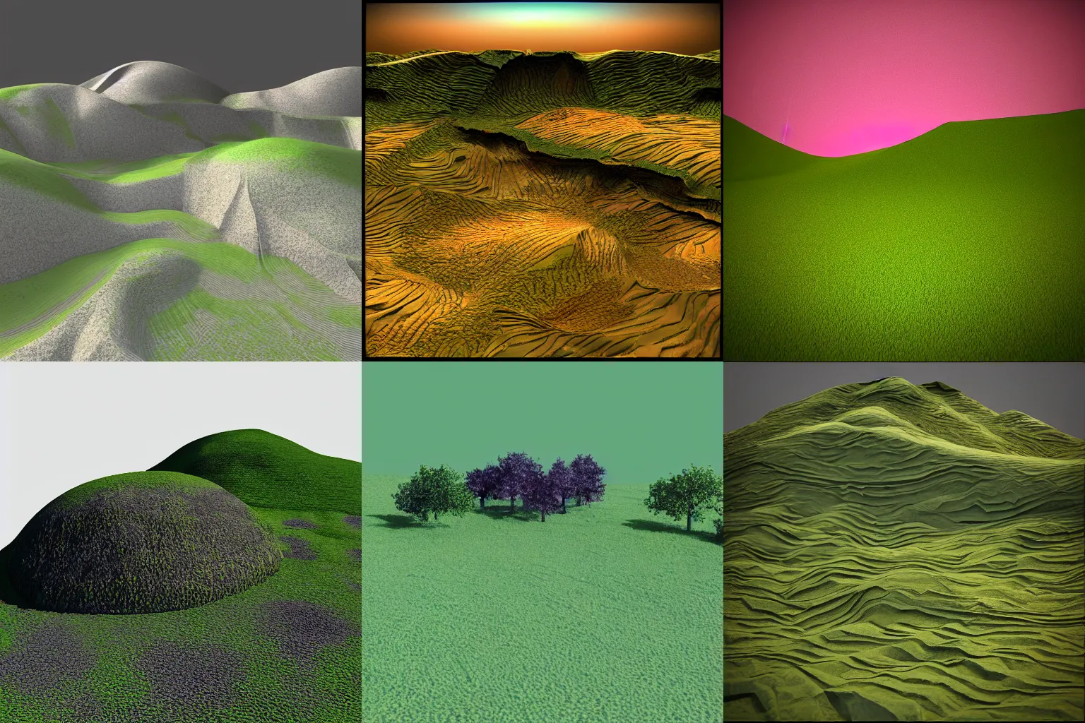 Prompt: Landscape, with Cinema 4d