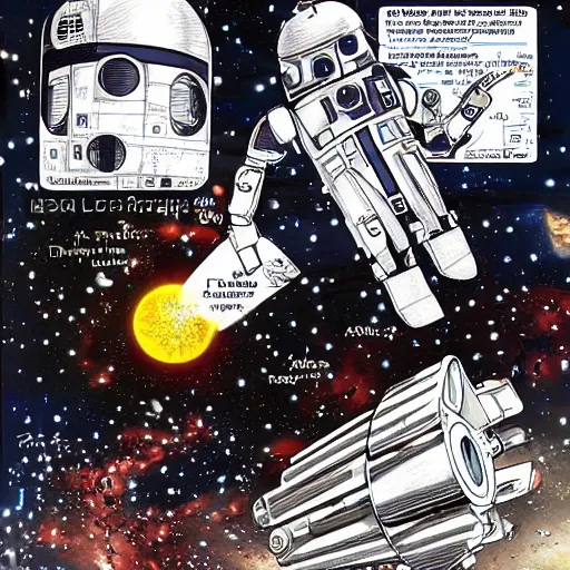 Image similar to they found the plans for the jewish space laser in donald trump's astromech droid