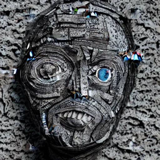 Image similar to consciousness emerging in artificial intelligence. canon 5 d 5 0 mm lens. papier - mache