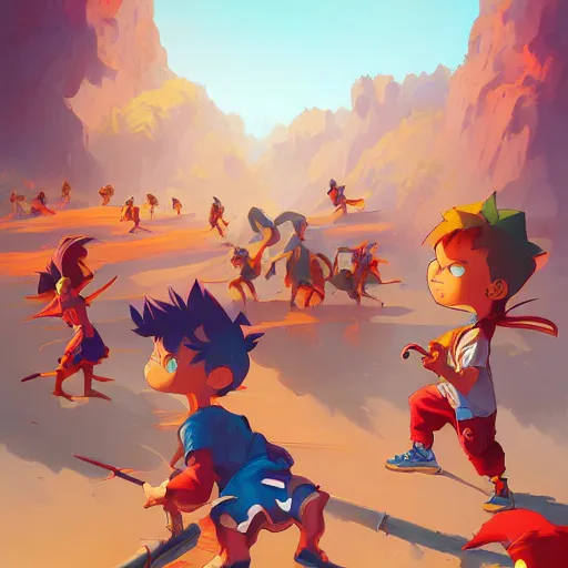 Prompt: hero world rugrats, behance hd by jesper ejsing, by rhads, makoto shinkai and lois van baarle, ilya kuvshinov, rossdraws global illumination