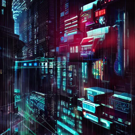 Image similar to sleep deprived, cyberpunk