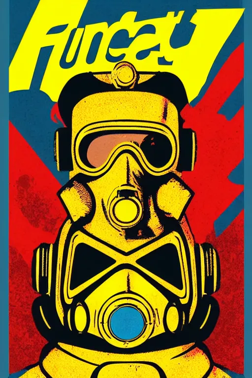 Image similar to fallout 7 6 retro futurist illustration art by butcher billy, sticker, colorful, illustration, highly detailed, simple, smooth and clean vector curves, no jagged lines, vector art, smooth andy warhol style