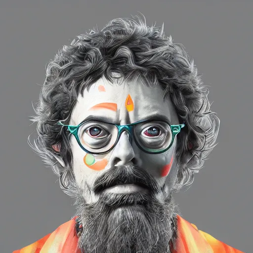 Prompt: Terence Mckenna as Muzan Kibutsuji, digital art, cgsociety, artstation, trending, 4k