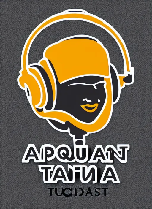 Image similar to digital art of saint thomas aquinas recording a podcast wearing headphones 8k UHD detailed, vector art esports sticker