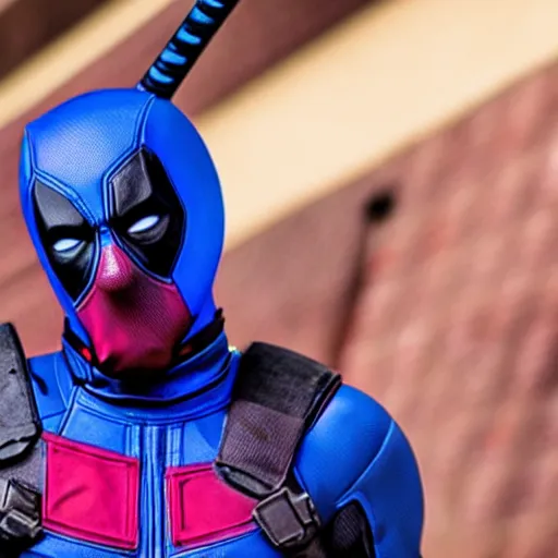 Prompt: blue deadpool