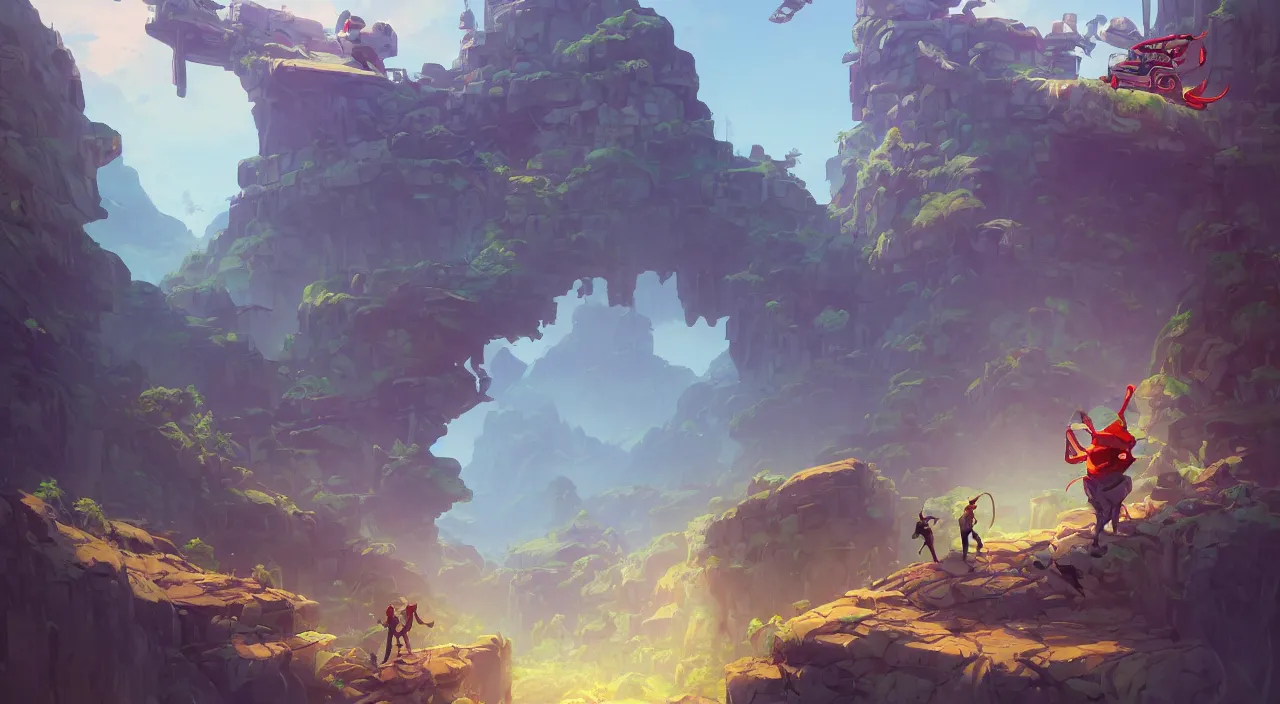 Image similar to grounded camera low angle arabian marketplace skyup vivid tissu color fabric greeble block jungle dirt wall fortress volume lighting video game icon, 2 d game art gta cover, official fanart behance hd artstation by jesper ejsing, by rhads, makoto shinkai and lois van baarle, ilya kuvshinov, rossdraws