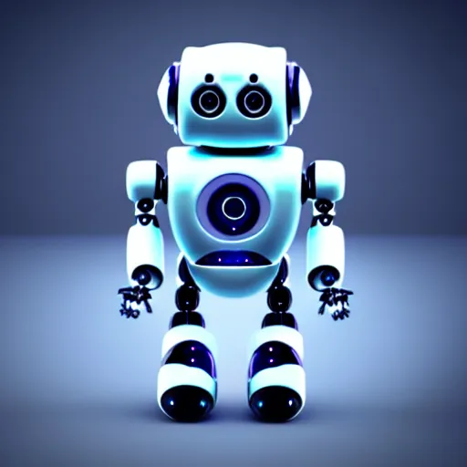 Image similar to a cute little robot. beautiful light. soft colour scheme, 8 k render