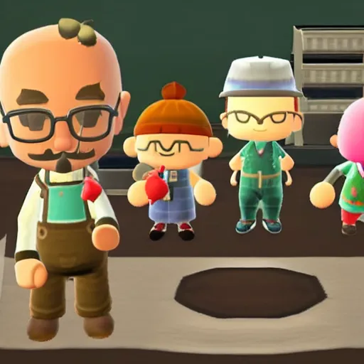 Image similar to Walter White in Animal Crossing