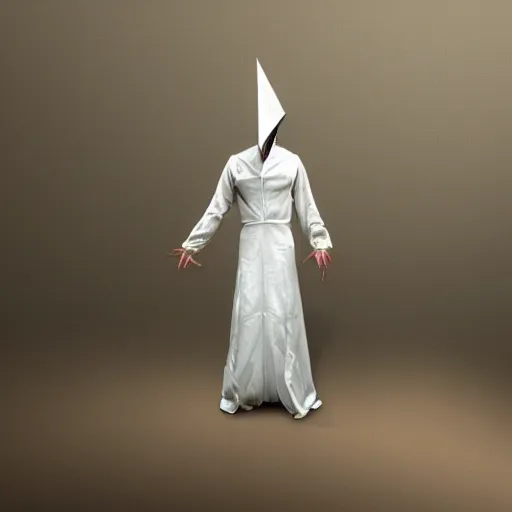 Image similar to White Pyramid head from Silent hill