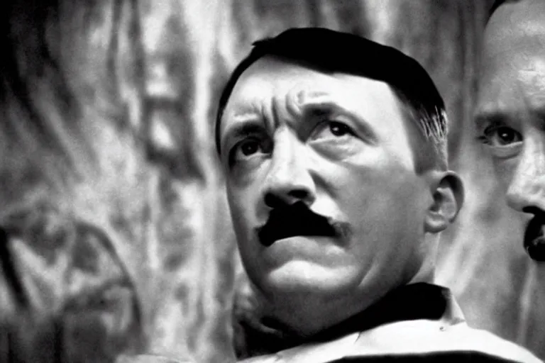 Prompt: adolf hitler in american history x (1998), cinematic lighting