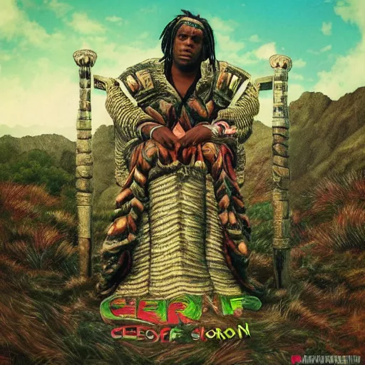 Image similar to chief keef morrowind album cover