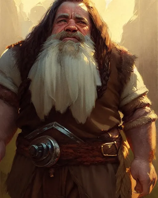 Image similar to a dwarf chieftes | | realistic shaded, fine details, realistic shaded lighting poster by greg rutkowski, magali villeneuve, artgerm, jeremy lipkin and michael garmash and rob rey