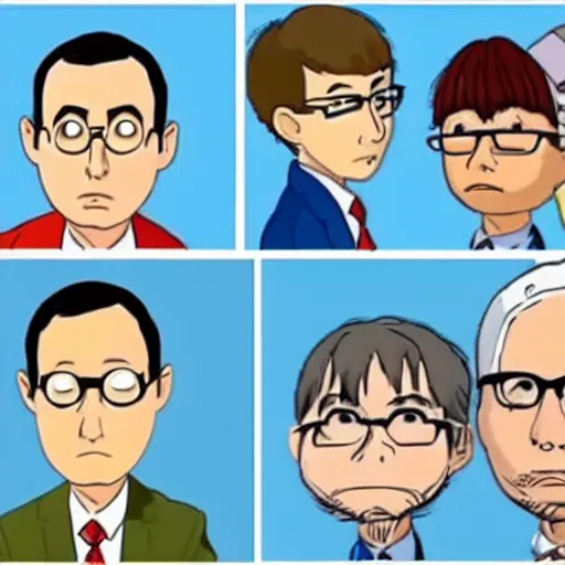 Image similar to buster bluth, from arrested development, animated by hayao miyazaki