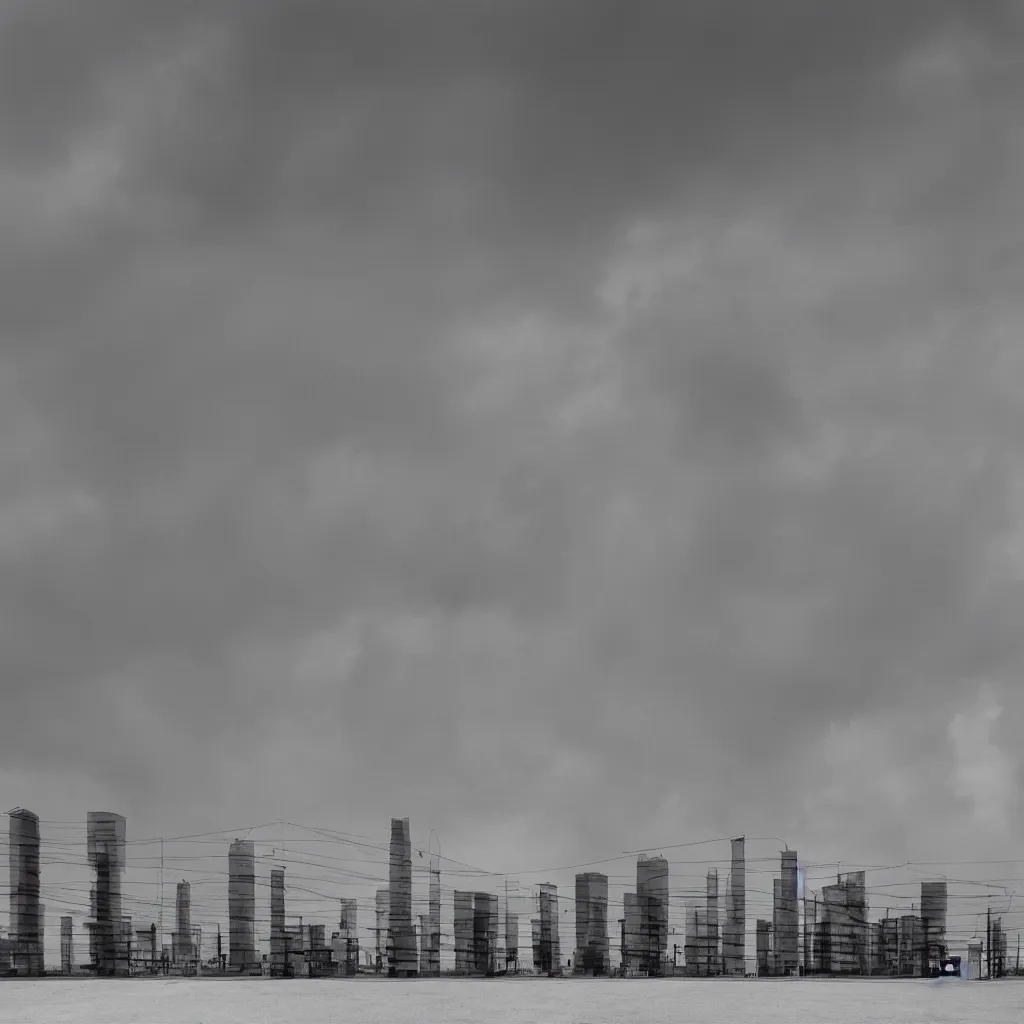 Image similar to two suspended towers made up of colourful makeshift squatter shacks, plain uniform sky at the back, misty, mamiya rb 6 7, ultra sharp, very detailed, photographed by zaha hadid