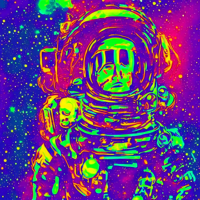 Prompt: psychedelic astronaut