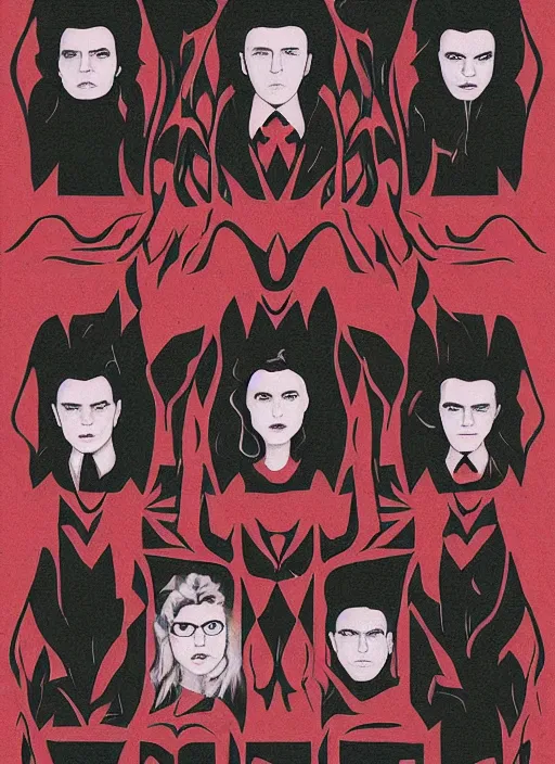 Image similar to Twin Peaks artwork by Katherine Lam